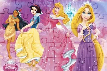 Pocahontas SnowWhite Aurora Rapunzel jigsaw puzzle