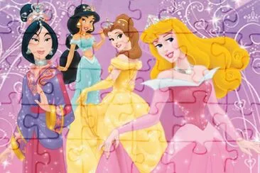 Mulan Jasmine Belle Aurora jigsaw puzzle