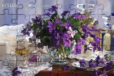 Spring Bouquet and Glass Containers