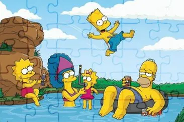 Imagenes de los Simpson jigsaw puzzle