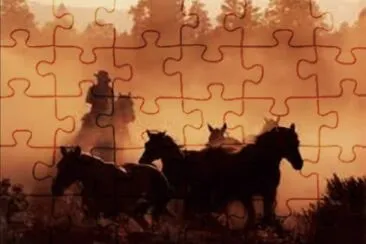 Bringing them home - Wyoming jigsaw puzzle