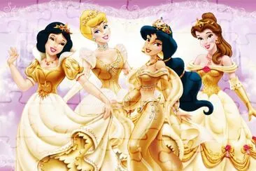 SnowWhite Cinderella Jasmine Belle jigsaw puzzle