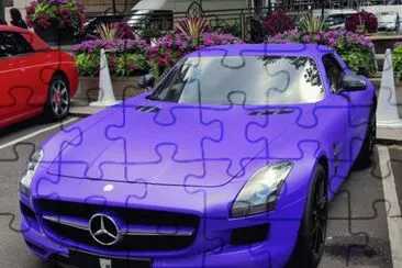 פאזל של Purple Mercedes SL