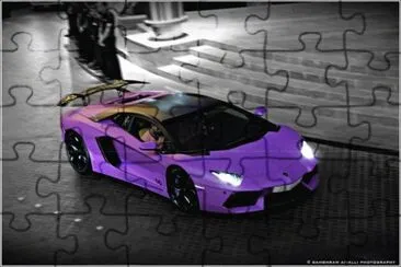 פאזל של Purple Lamboghini-Dubai