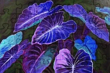 פאזל של Purple Violet Plant-Art