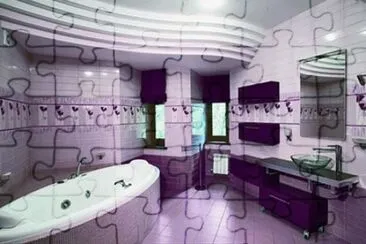 Elegant Violet Bathroom