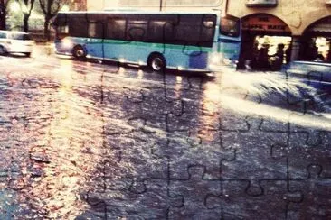 Rain over Como (Italy)