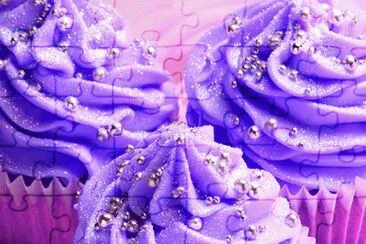 Glitter and Beads on Cupcakes jigsaw puzzle