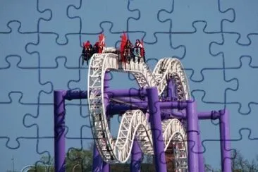 Insane Roller Coaster-Stockholm jigsaw puzzle