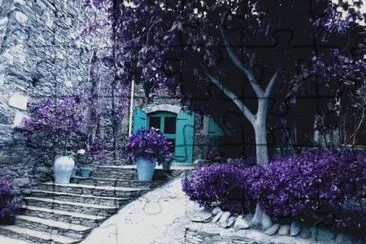 Purple Village Walkway jigsaw puzzle