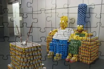 canned fruit art