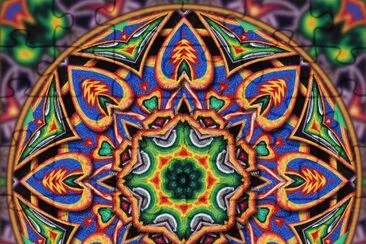 Huichol design jigsaw puzzle