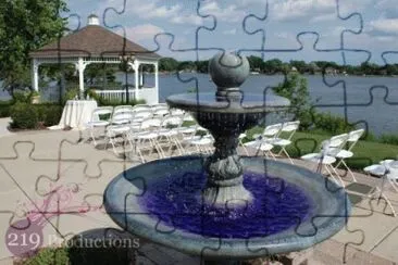 Purple Fountain Lake Wedding-Indiana