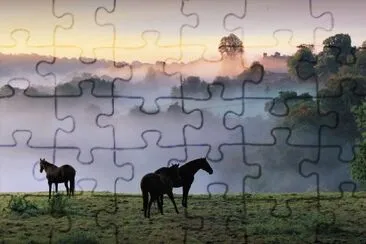 Layers in the mist jigsaw puzzle