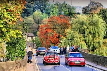 Bakewell Derbyshire in Autumn jigsaw puzzle