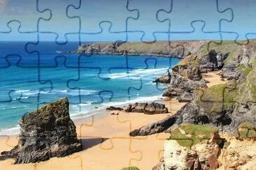 Bedruthan steps, Cornwall jigsaw puzzle