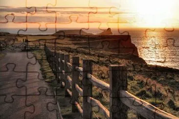 Rhossilli sunset jigsaw puzzle