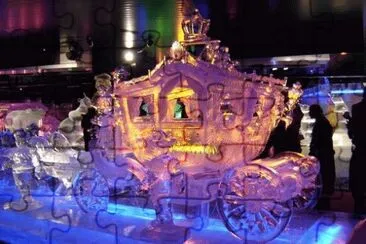 Stage Coach Ice Sculpture