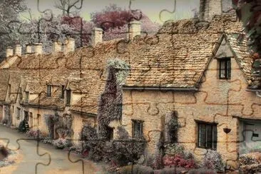 Arlington Row cottages jigsaw puzzle