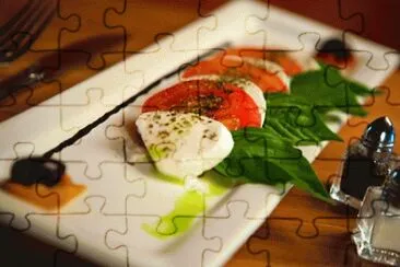 mozzarella and tomato jigsaw puzzle