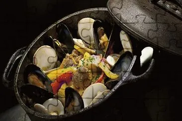 seafood dinner jigsaw puzzle