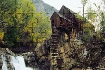 Old Crystal Mill, Colorado jigsaw puzzle