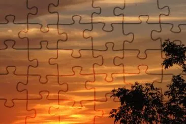 Golden sunset jigsaw puzzle