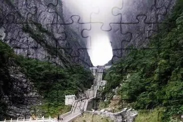 staircase to the clouds jigsaw puzzle