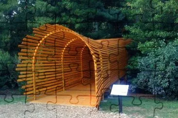 funnel entrance to arboretum