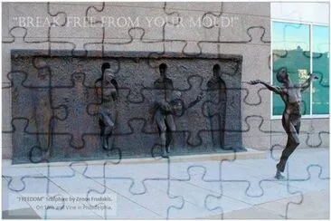 break out sculpture Phila. jigsaw puzzle