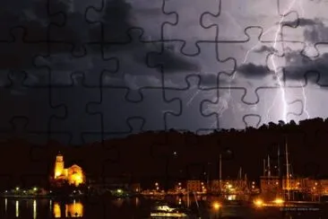 Temporale estivo a Portovenere jigsaw puzzle