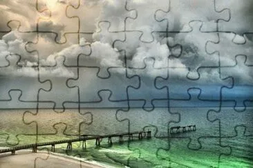 rain over the ocean jigsaw puzzle