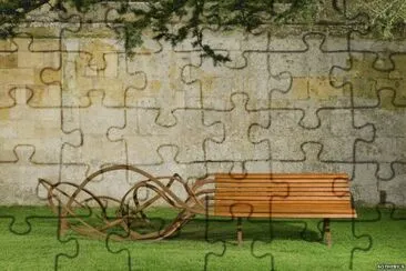 spaghetti bench jigsaw puzzle