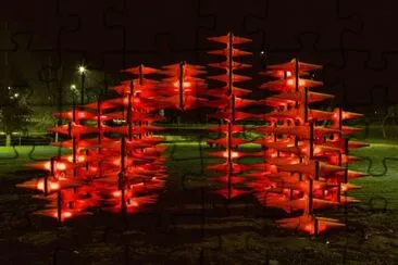 traffic cone light sculpture jigsaw puzzle