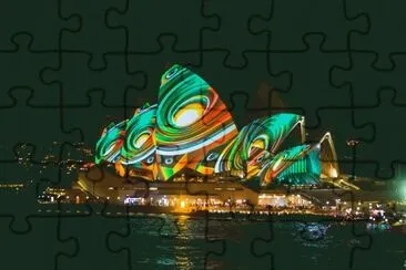 פאזל של Sydney Opera House light show