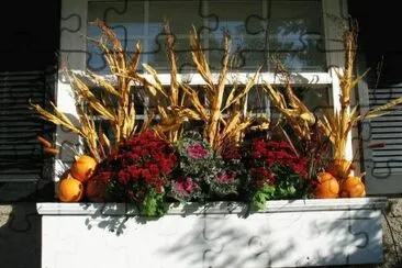 fall window box