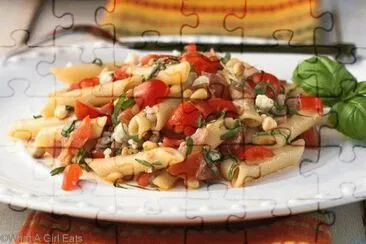 fresh tomato and cheese pasta