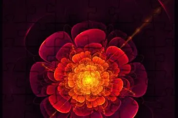 פאזל של fractal flower