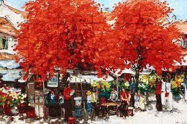 פאזל של Flower Market at Noon