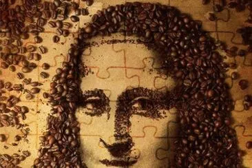 coffee bean mona lisa