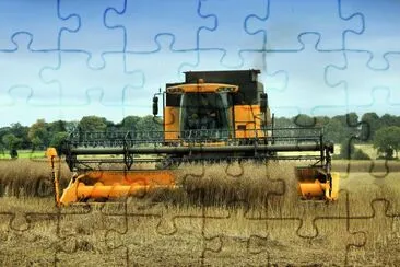 Big Yellow Combine jigsaw puzzle