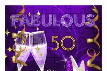 Fabulous 50 Party Invitation