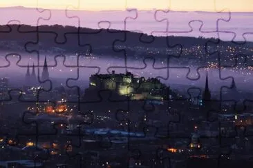 Purple Haze Over Edinburgh Castle