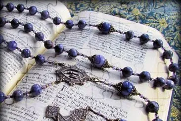 Purple Rosary Beads