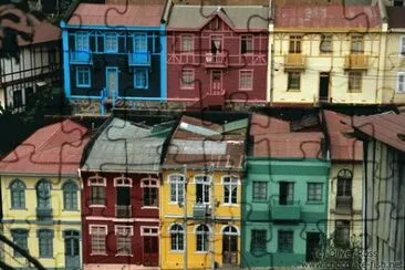 Cerros de Valparaiso 1 jigsaw puzzle