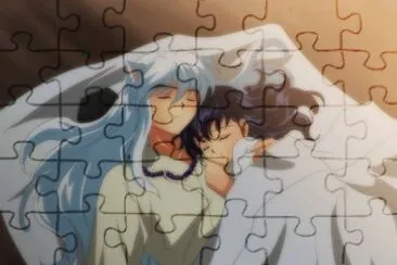 inuyasha and kagome sleeping