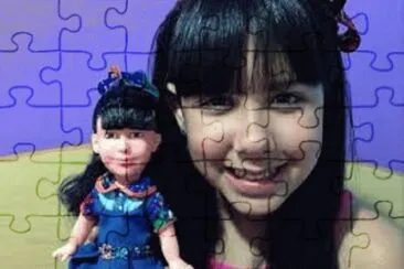 cintiha cruz com a sau boneca cris de chiquititas