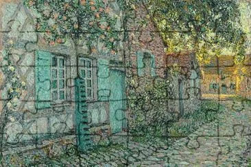 Les roses sur la maison, Gebero - Henri Le Sidaner