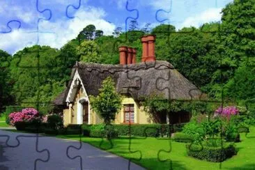 Thatched Cottage in Ireland, and yes, the grass re