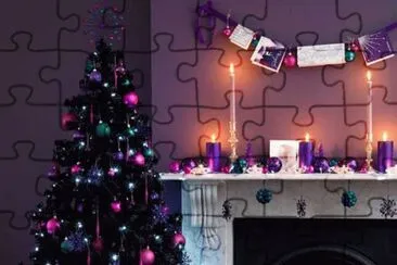 Fireside Christmas in the Purple Room